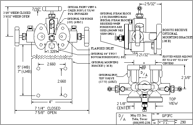 GP3FC Outline Drawing